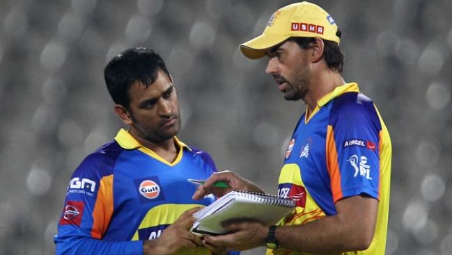 MS Dhoni and Stephen Fleming IPL