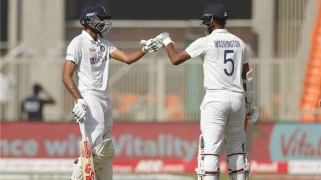 Axar Patel Washington Sundar Test India