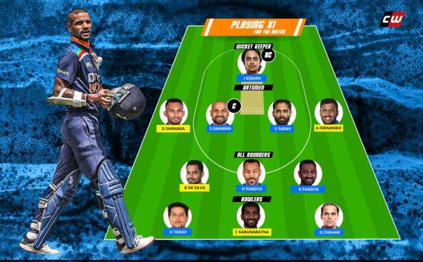 SL vs IND Fantasy team India