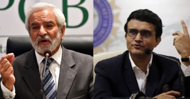 Sourav Ganguly and Ehsan Mani   Asia Cup