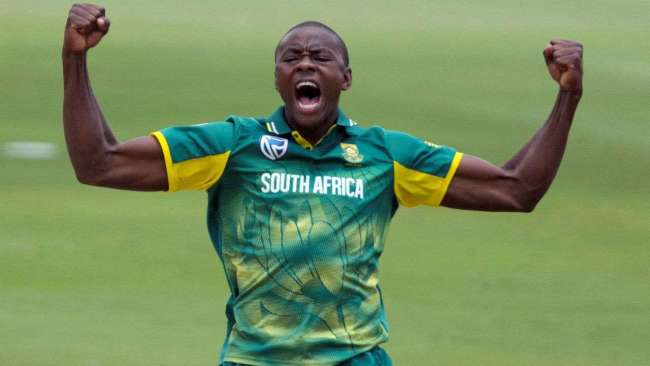 Rabada will look to deliver the breakthroughs at the start by teaming up with his fellow pacemen, Lungi Ngidi and Anrich Nortje. (Image Credits - Reuters)  England